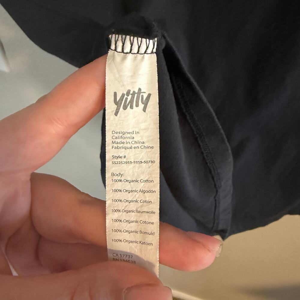 Yitty Black Short Sleeve T-Shirt Women's M - Picture 4 of 4
